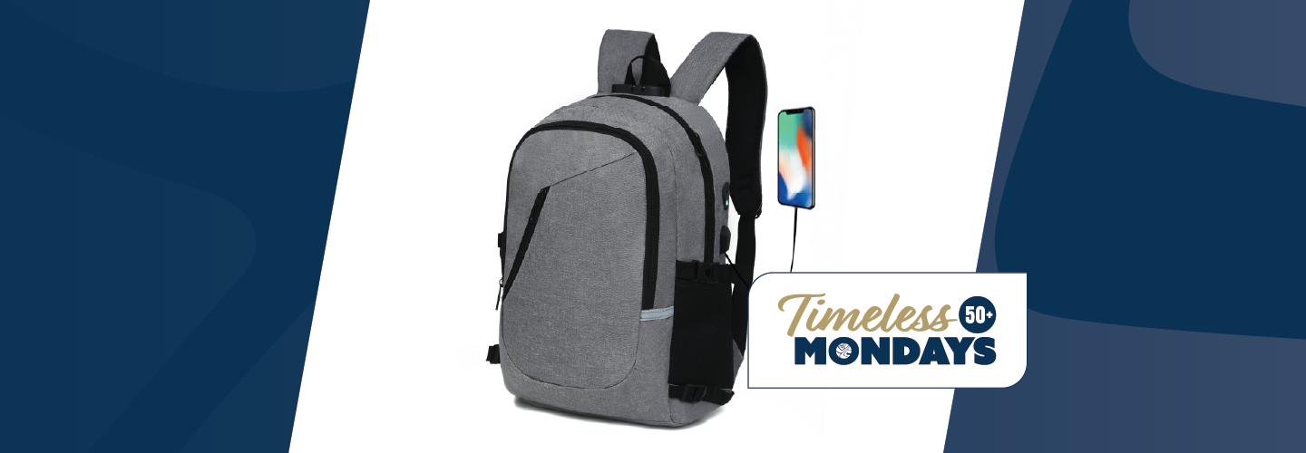 TImeless Monday Backpack with USB